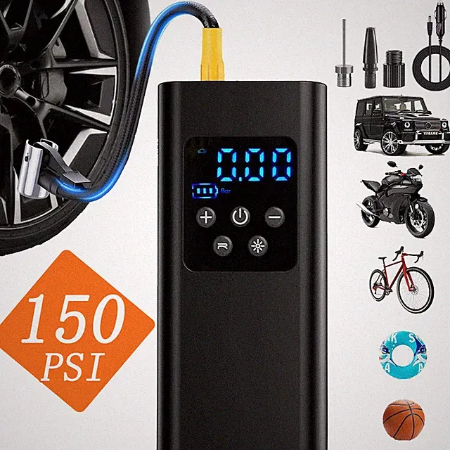 150 PSI Car Tire Inflator Car Air Pump Air Compressor Electric for Car Bike Auto