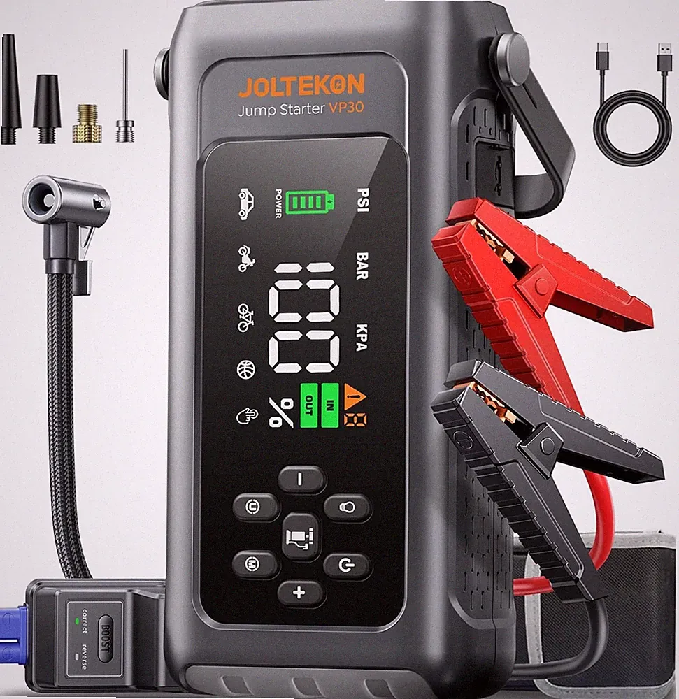 Car Battery Jump Starter with Air Compressor 4500A 150PSI, Jumper...