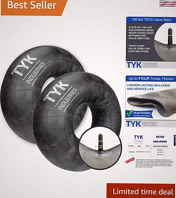 Durable Inner Tubes for Mowers & Garden Carts - 2-Pack with Puncture Resistance