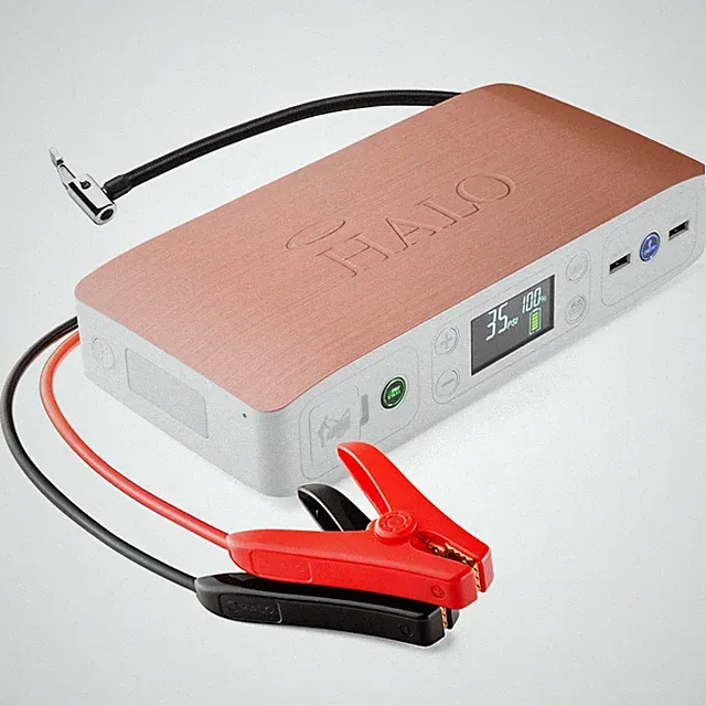 HALO Bolt Air 58830 Portable Car Battery Jump Starter | 100 Air, Rose Gold