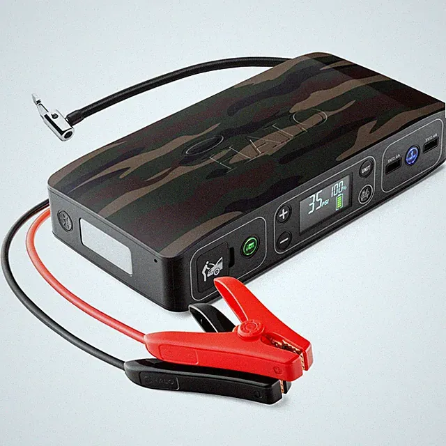 HALO Bolt Air 58830 Portable Car Battery Jump Starter | 100 PSI Air, Camo