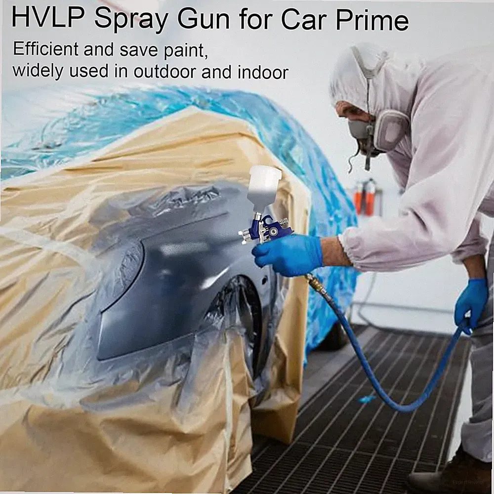 HVLP Spray Gun with 1.0mm Tip Air Spray Gun for Car Spraying Gravity Feed Pai...