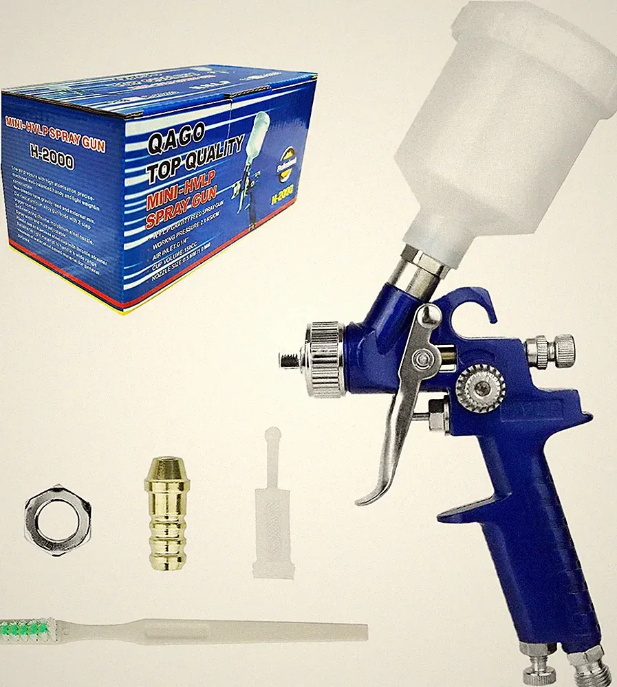HVLP Spray Gun with 1.0Mm Tip Air Spray Gun for Car Spraying Gravity Feed Paint