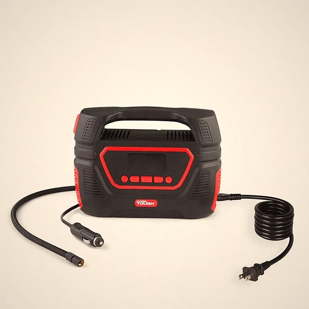 Power Digital Tire Inflator 12V DC Car and 120V AC Home for P195 65R15