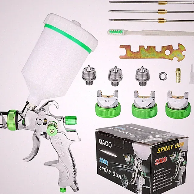 PROFESSIONAL Automotive HVLP Paint Gun for Homes Cars 1.4mm Nozzle w/ Color Cup