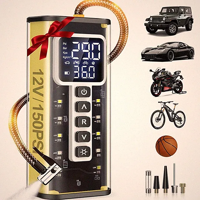 Tire Inflator Portable Air Compressor, 150 PSI Air Compressor for Car Tires,...