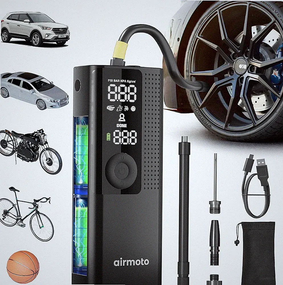 Tire Inflator Portable Air Compressor - Air Pump for Car Tires with Digital Pres