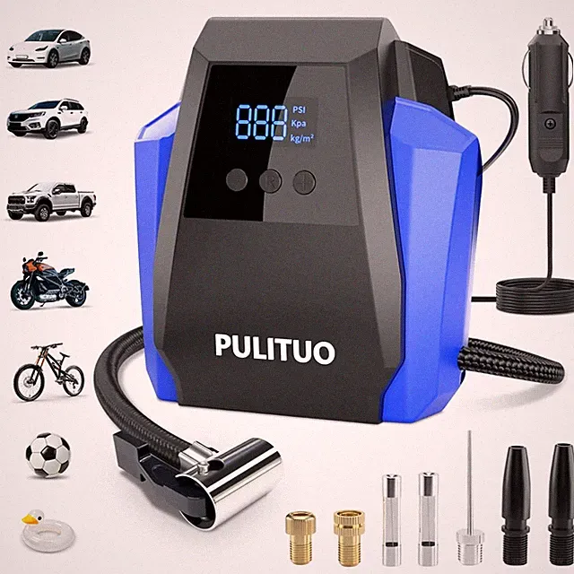 Tire Inflator Portable Air Compressor - Car Accessories 12V DC Air Pump for C...